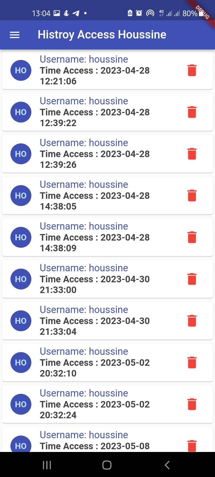 Access Control Mobile Recognition