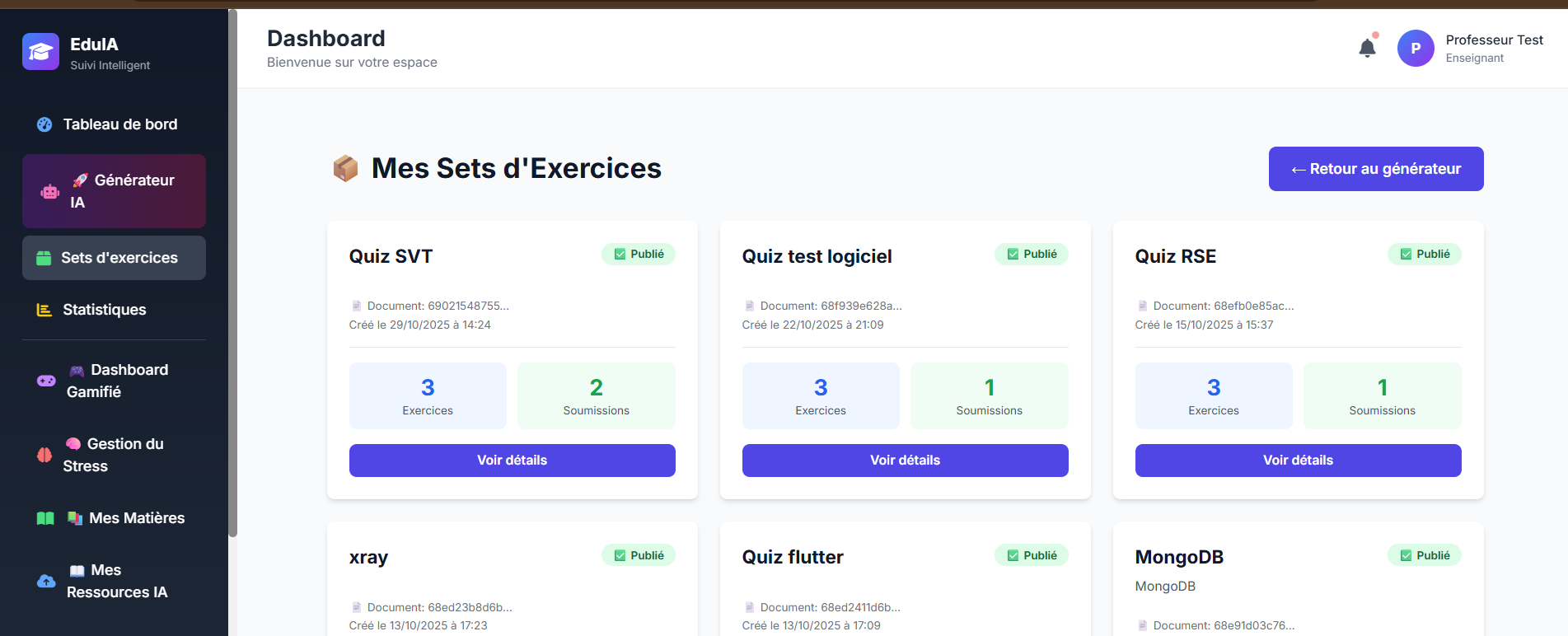 EduIA Dashboard