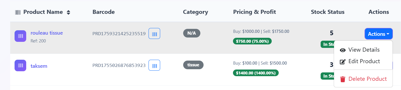 StockTrack Reports