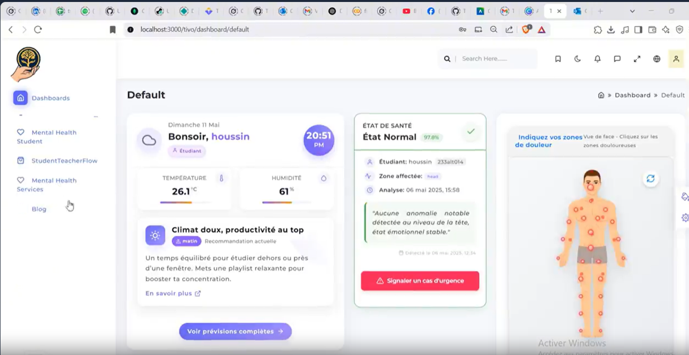 UniMindCare Interface